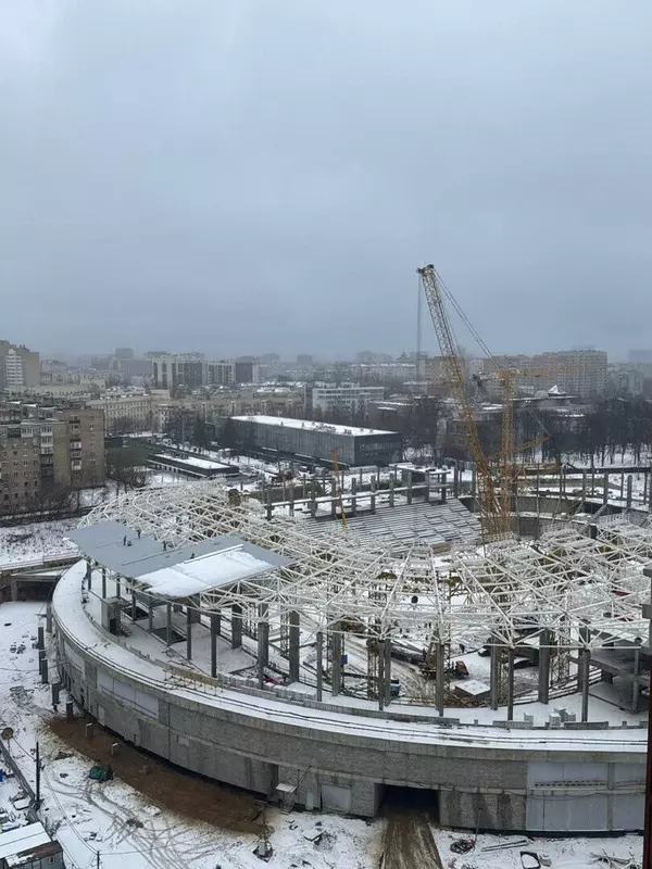 Ход строительства стадиона Торпедо им
