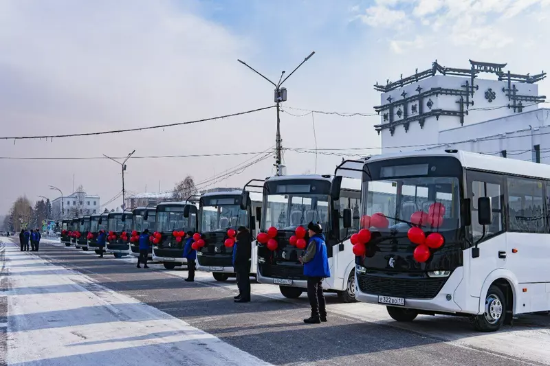 КАМАЗ передал партию новых автобусов КАМАЗ Вега в столицу Тувы Кызыл