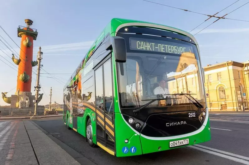 Электробус Синара 6253 начал тестовые поездки в Санкт Петербурге