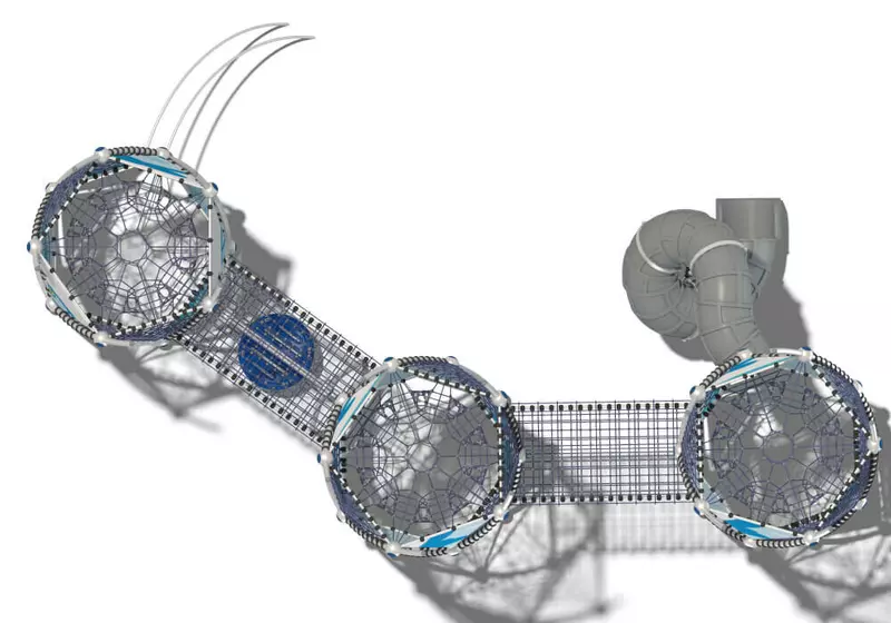 Картинка №3 для поста «детские комплексы: Канатный комплекс ДНК Лира подходит для активных игр детей»