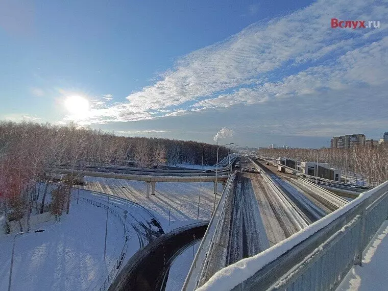 Иллюстрация #7 для публикации «В Тюмени открыли движение по третьему уровню развязки на Мельникайте Дружбы»