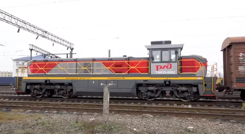 Иллюстрация №6 для статьи «ТЭМ23: Маневровый локомотив ТЭМ23 0002 проходит подконтрольную эксплуатацию в депо Брянск»