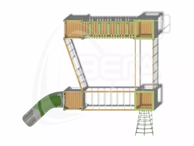Фото №3 для поста «детские комплексы: Детский комплекс Санта Крус нравится маленьким гостям»