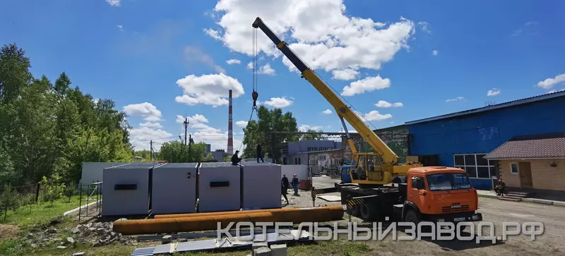 Отгрузка модульной водогрейной котельной производства ГК "СПИКОМ"