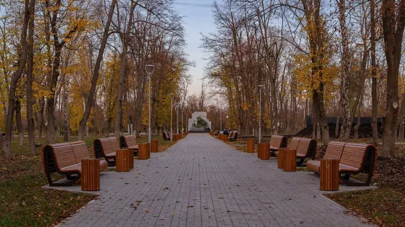 Летний парк в Волновахе