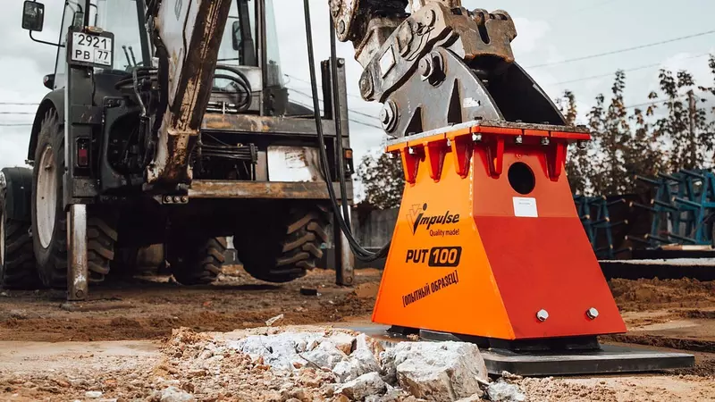 Первая трамбовочная плита собственная разработка Технопарка Импульс