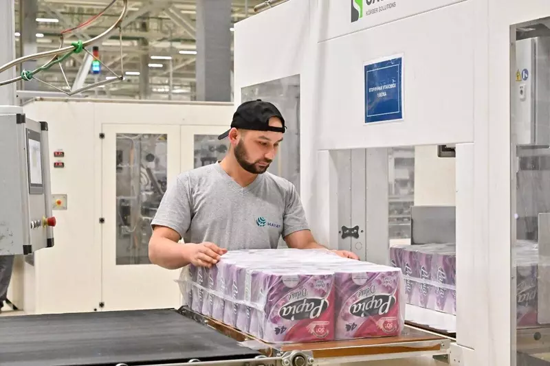 Фото №2 для публикации «Завод Хаят: Компания ХАЯТ Россия запустила в Калужской области линию по выпуску бумажных полотенец»