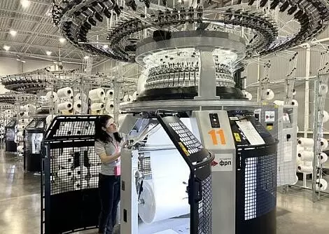 В Подмосковье открыли фабрику по производству трикотажных полотен