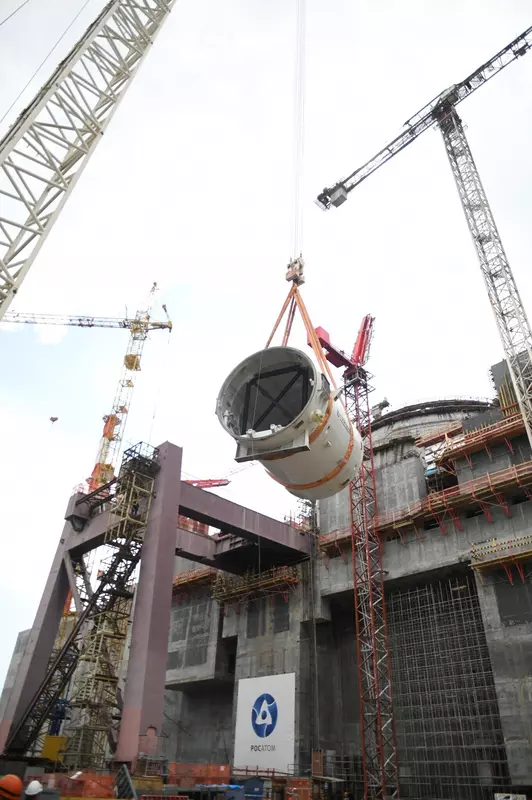 3 для публикации «атом: На строительную площадку Курской АЭС 2 доставлен транспортный шлюз для энергоблока 1»