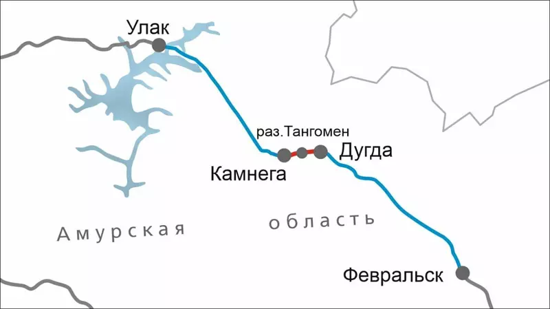 Открыто движение по второму пути на бамовском перегоне Камнега Дугда в Амурской области