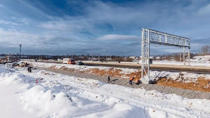 Картинка №1 для публикации «Дорожное строительство: Готовность участка трассы М 1 Беларусь составляет 83»