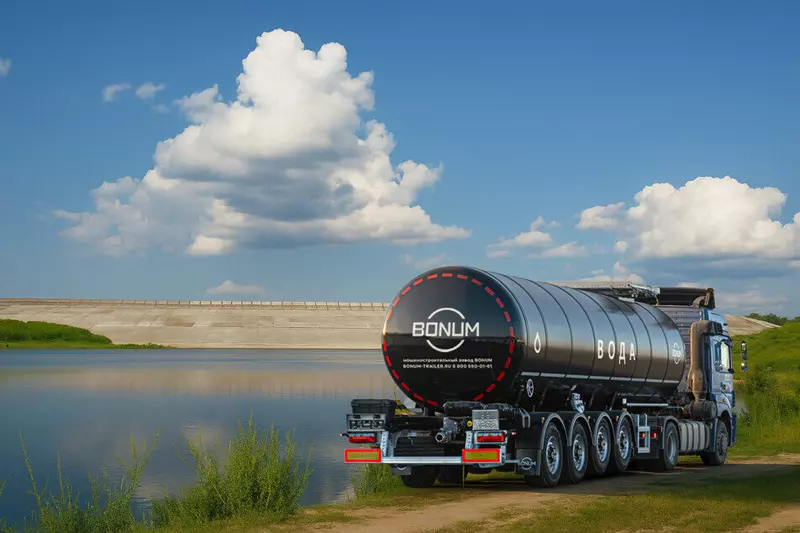 Завод БОНУМ доработал полуприцеп цистерну для перевозки воды