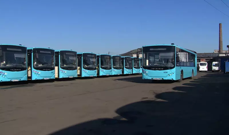 ГТЛК завершила поставку 390 автобусов в Санкт Петербург