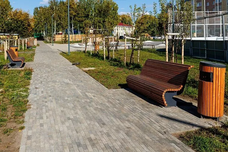 Благоустройство двора в Тарманах