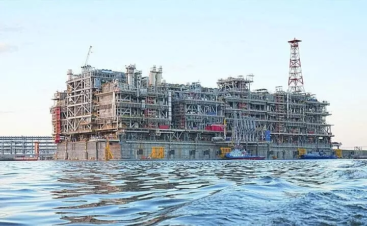 Завершена установка первой линии Арктик СПГ 2 на Гыданском полуострове