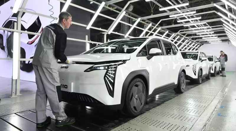 Открытие производства автомобилей UMO на заводе Москвич - РИА Новости, 1920, 20.02.2026