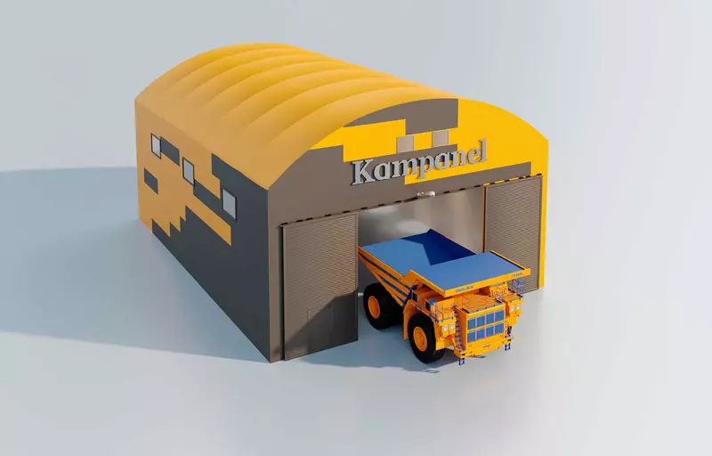 Ангар с кран балкой для производства в Забайкальском месторождении