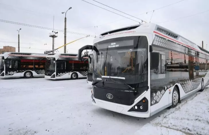 В Рязань поступили 5 новых низкопольных троллейбусов Адмирал