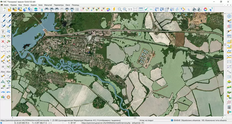 Иллюстрация №5 для «объект: Комплекс обеспечивает автоматическую векторизацию объектов лесного хозяйства»