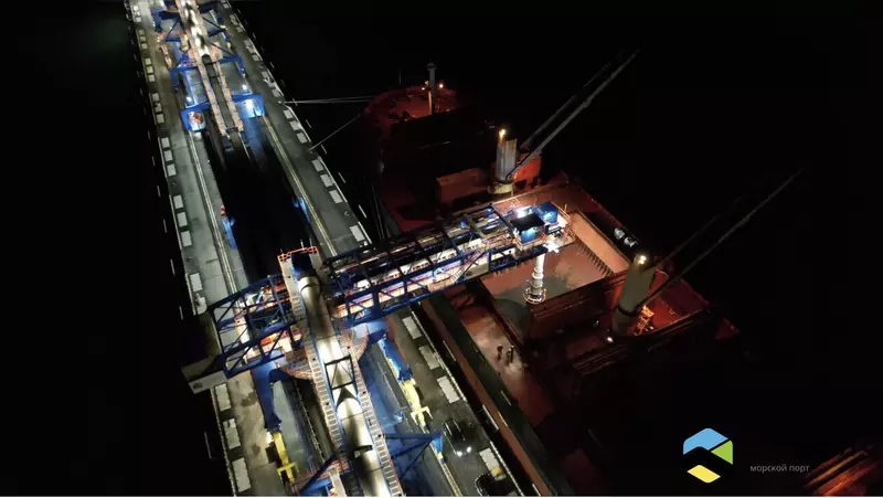 В новом терминале компании Морской порт Суходол совершена первая отгрузка угля