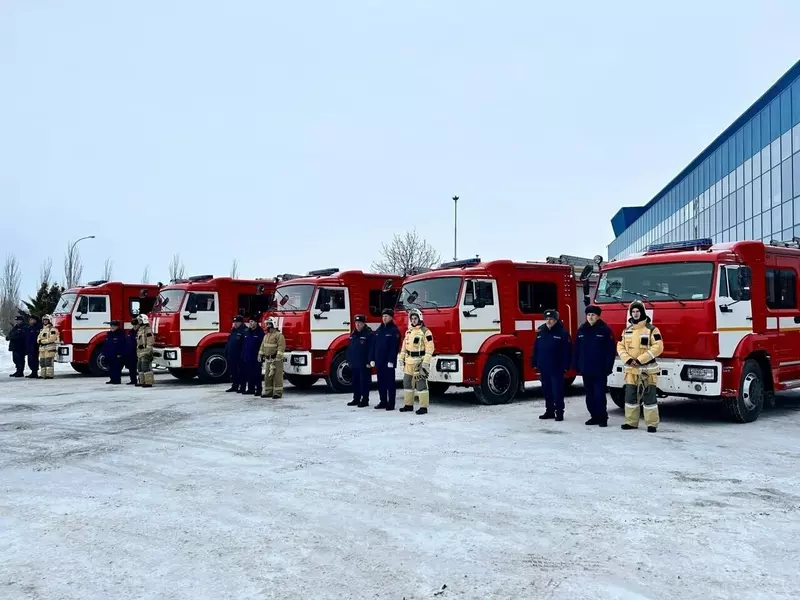 Пять новых спецавтомобилей КАМАЗ пополнили ряды техники пожарной охраны АВТОВАЗа