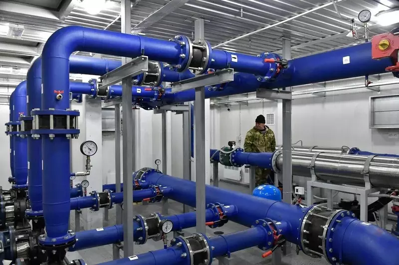 В Кызыле открыли новую насосную станцию и трубопровод холодного водоснабжения