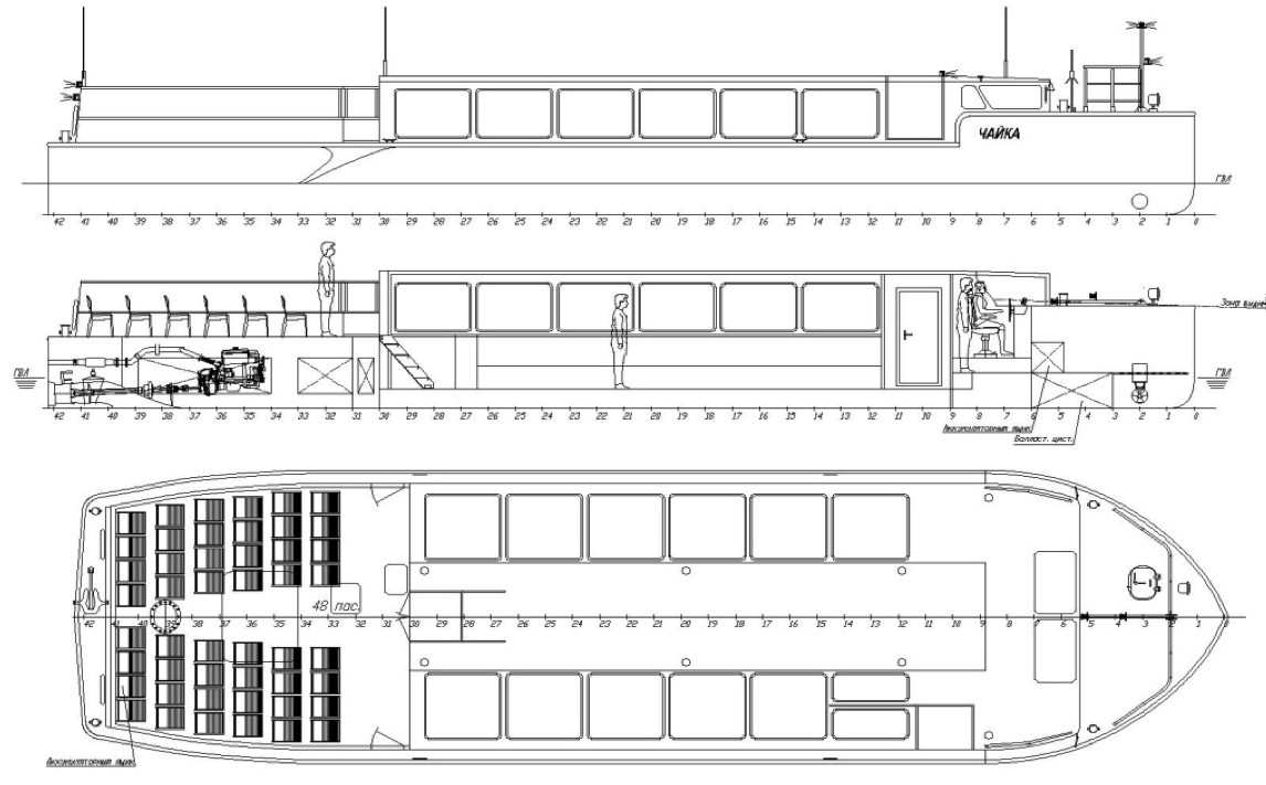 Теплоход 92 016 чертежи