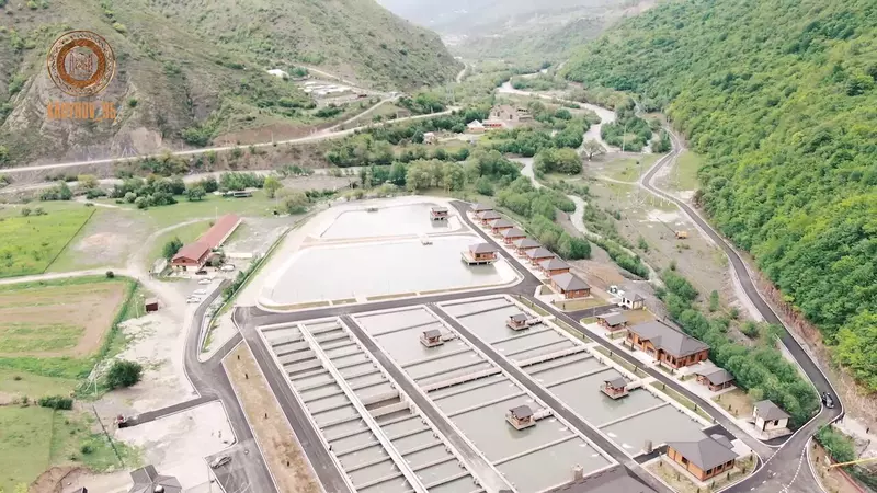 В Итум Калинском районе Чеченской Республики открыли крупное рыбное хозяйство