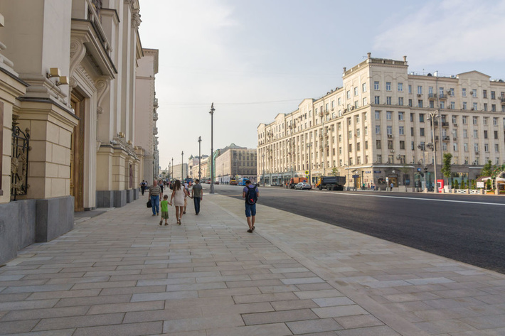 Москва, Тверская улица после реконструкции