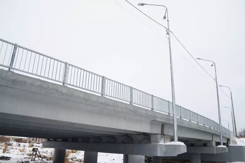 Изображение 1 для «Дорожное строительство: В Ивановской области открыли движение по новому мосту через реку Чернавка»