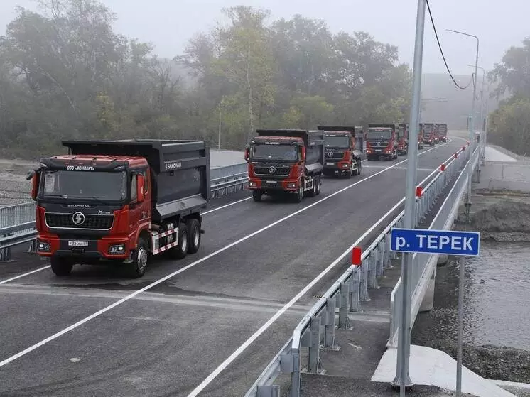 В Кабардино Балкарии состоялось открытие 162 метрового моста через реку Терек