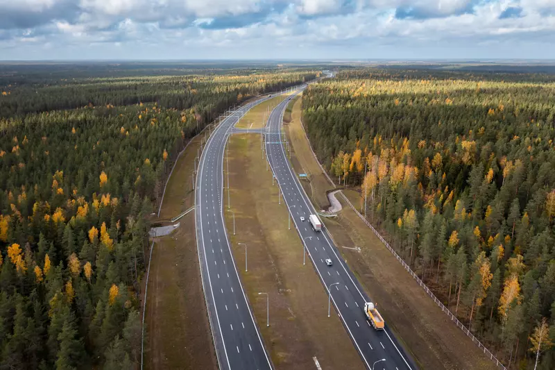 Картинка №3 для публикации «Ленинградская область: Движение по новому 20 километровому участку трассы Скандинавия запустили на год раньше срока»