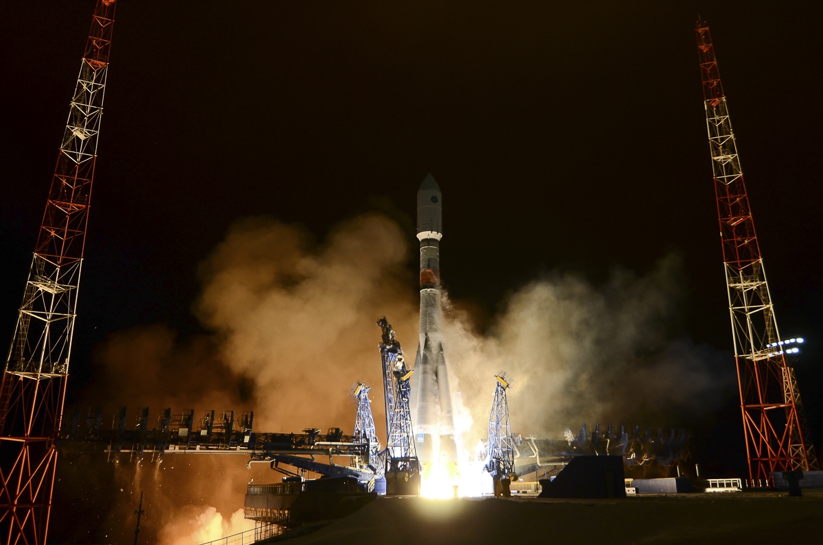 Ракета-носитель «Союз-2» с разгонным блоком «Фрегат» вывела на орбиту спутники связи «Гонец-М»