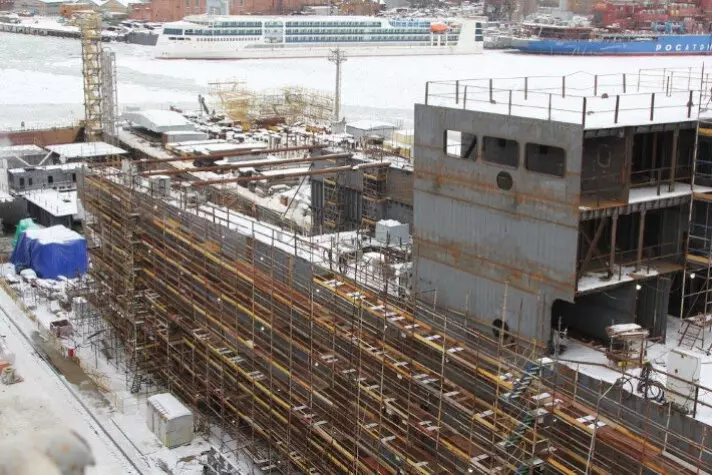 Иллюстрация №1 для «Судостроение и судоходство : Постройка судна Иван Фролов вышла на промежуточный этап»
