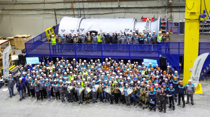 Силовые машины изготовили турбину ГТЭ 170