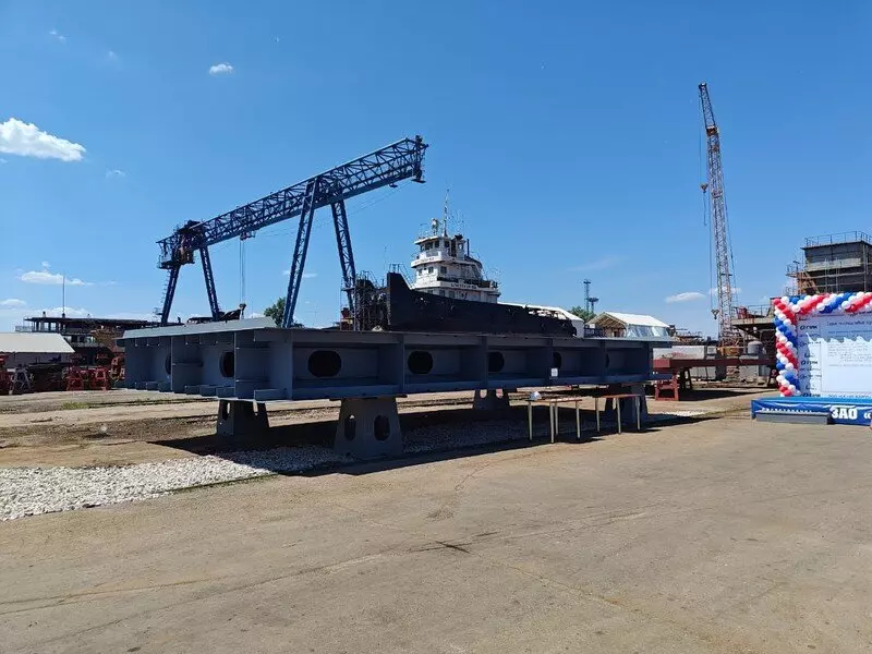 Фото #3 для новости «Самарская область: На СЗ Нефтефлот заложено головное судно сухогруз проекта 34»