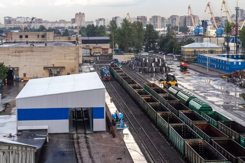 Комплекс по перевалке минудобрений введен в эксплуатацию на БСМЗ в Санкт Петербурга