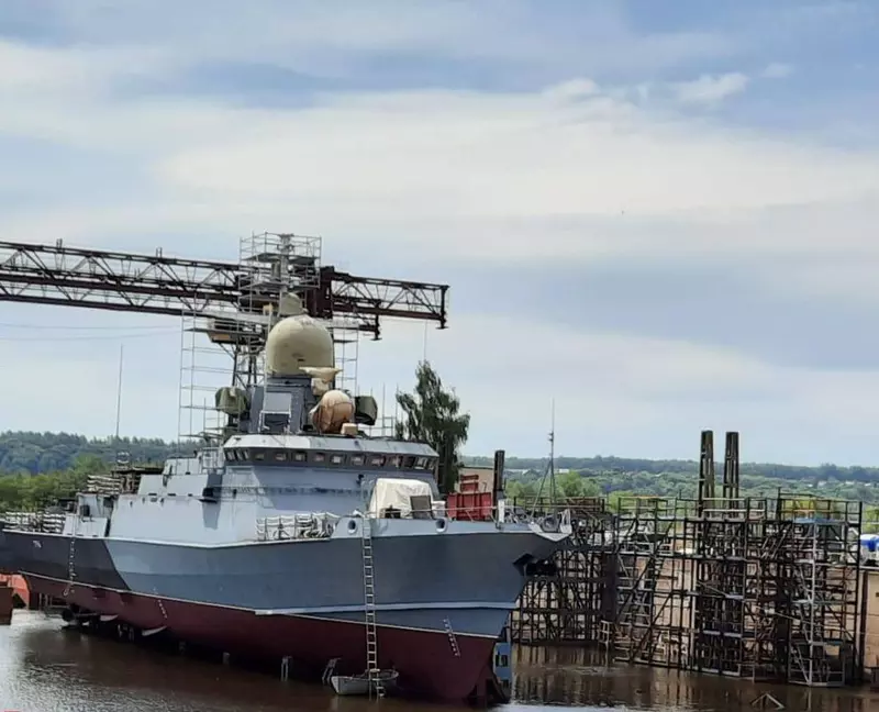 Картинка 2 для публикации «Зеленодольский завод имени А.М. Горького: На Зеленодольском СЗ спущен на воду МРК Туча проекта 22800»