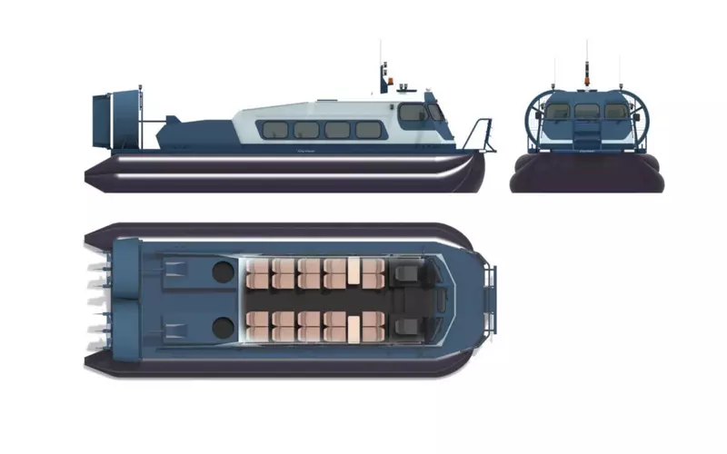 Иллюстрация №2 для новости «СВП Сервис: Начато строительство двух судов на воздушной подушке проекта Спутник 20»