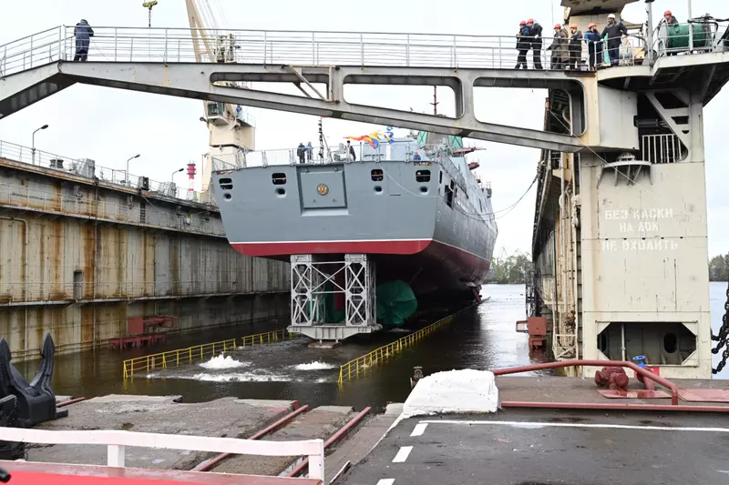 На СЗ Северная верфь спущен на воду фрегат проекта 22350 Адмирал флота Советского Союза Исаков