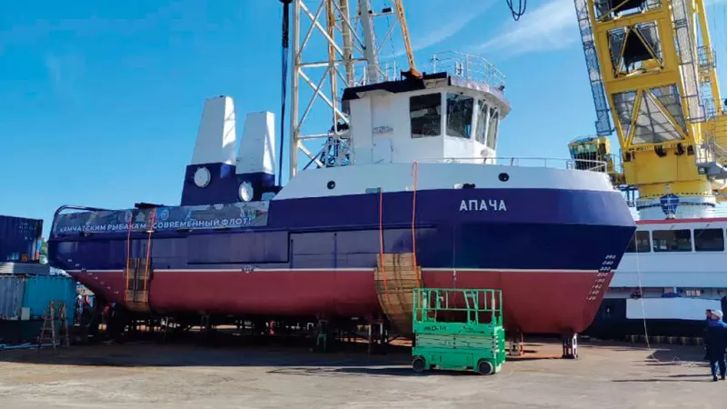 На Камчатке сдан малотоннажный рыболовный сейнер Апача проекта 04130