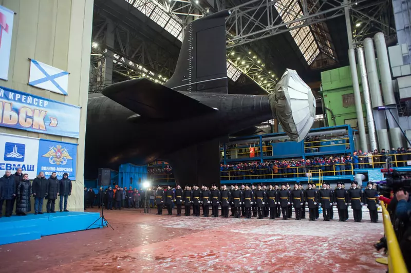 Иллюстрация #4 для поста «атомная подводная лодка: На СЗ Севмаш спущена на воду атомная подводная лодка К 564 Архангельск проекта 885М»
