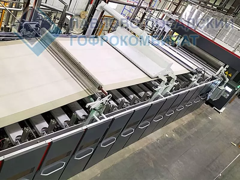 Изображение #2 для публикации «гофроагрегат: Установлен новый гофроагрегат на Павлово Посадском Гофрокомбинате»