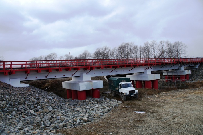 ЖД мост Сахалин