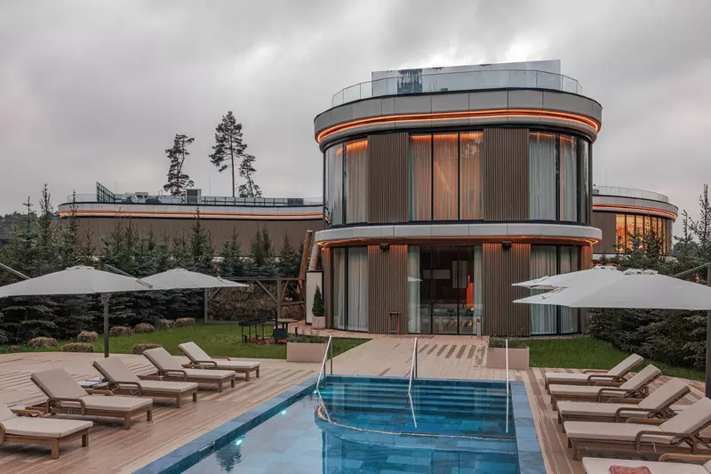 Иллюстрация №4 для новости «архитектура: Банно оздоровительный комплекс Бани Малевича в Подмосковье»