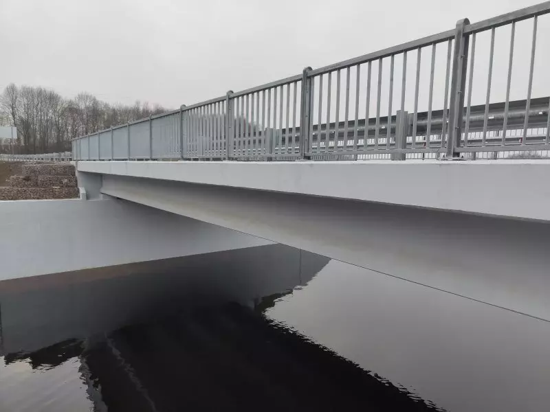 Изображение 3 для «Псковская область: Мост через реку Уду в Псковской области открыли после капремонта»