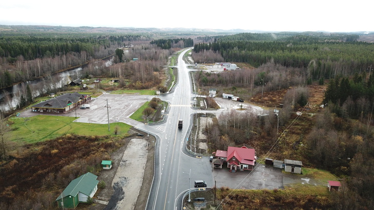 В Карелии завершен капитальный ремонт подъездной дороги к российско-финской границе