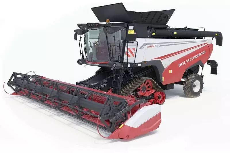 Ростсельмаш предложил полугусеничный ход на зерноуборочный комбайн 785