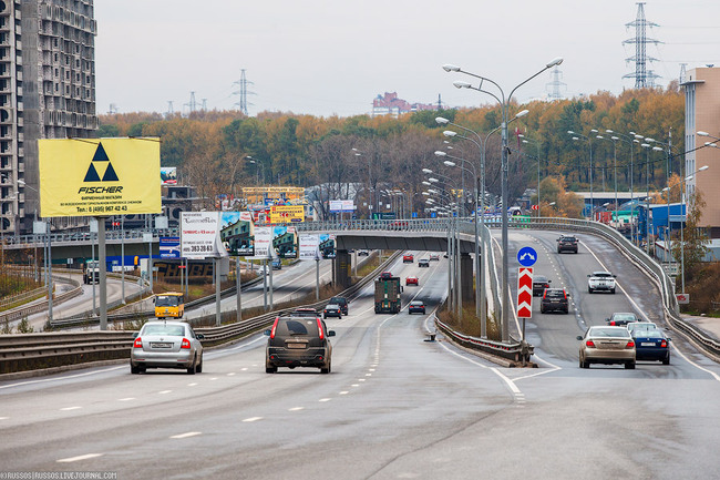 Развязки дорог москва фото