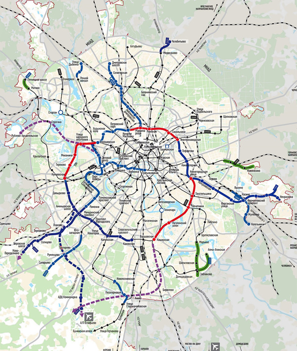 Карта метро строящиеся линии метро